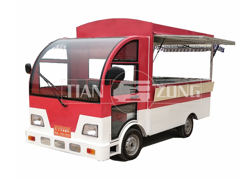 Ice cream vending car trailer cart