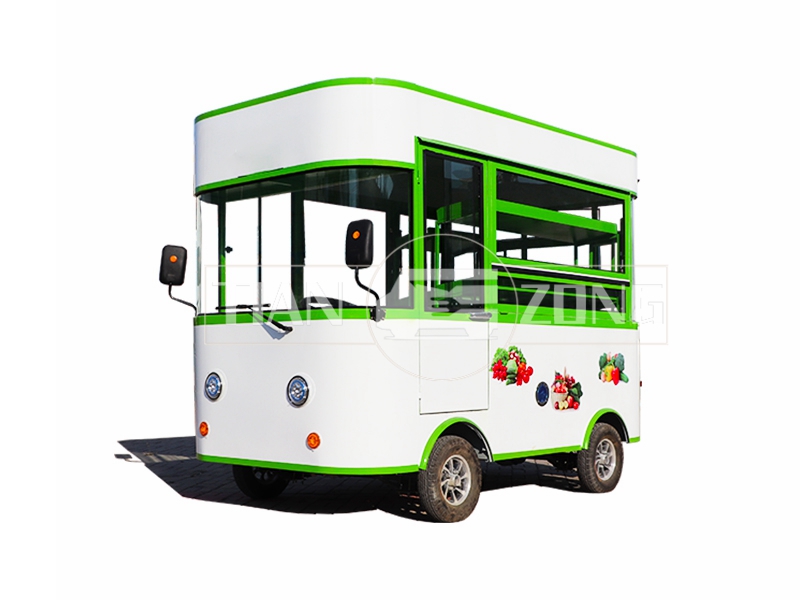 Electric mobile fresh fruit catering food truck cart
